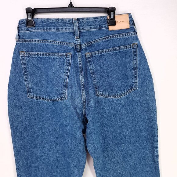 Everlane Curvy 90's Cheeky Straight Ankle Jean Size Womens 31Button Fly Organic - Picture 12 of 14